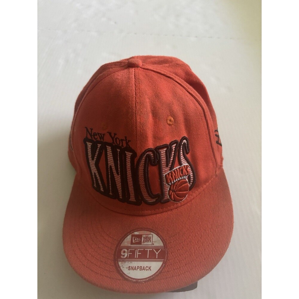 New Era 9FIFTY Snapback Hat New York Knicks NBA Orange Green Black